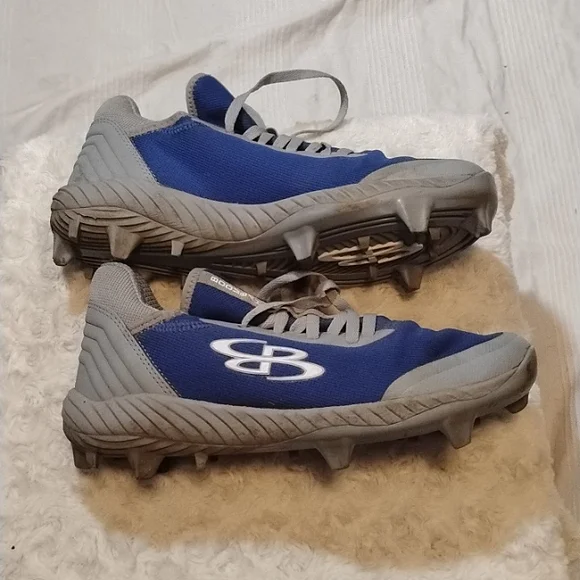 boombah softball cleats womens 8.5 molded rubber spikes shoes - Picture 3 of 5